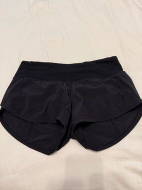 Lululemon Women's Black Athletic Shorts- Size 2